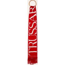 Trussardi Jeans - Szalik. Niebieskie szaliki damskie Trussardi Jeans, bez wzorów, z poliesteru. W wyprzedaży za 219,90 zł.