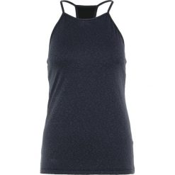GAP HIGH NECK SHELF TANK Koszulka sportowa true black. Czarne t-shirty damskie marki GAP, l, z elastanu. Za 129,00 zł.