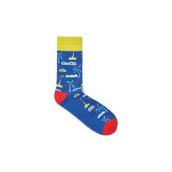 Skarpety Jack Jones 12148541 SUMMER ANIMALS. Niebieskie skarpetki męskie Jack & Jones, bez wzorów. Za 22,79 zł.