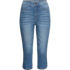 Rybaczki dżinsowe bonprix niebieski "bleached”. Niebieskie jeansy damskie bonprix, bez wzorów, z jeansu. Za 109,99 zł.