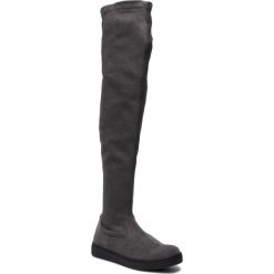 Muszkieterki SOLO FEMME - 95206-02-I09/000-12-00 Szary. Szare kozaki damskie Solo Femme, ze skóry, przed kolano, na wysokim obcasie, bez zapięcia. Za 409,00 zł.
