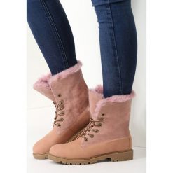 Różowe Traperki Happy Vogue. Czerwone buty zimowe damskie vices. Za 109,99 zł.