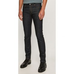 Hugo - Jeansy 708. Niebieskie jeansy męskie HUGO, bez wzorów. Za 429,90 zł.