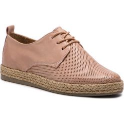Espadryle LASOCKI - WI16-SPAROW-01 Pink. Różowe espadryle damskie Lasocki, bez wzorów, ze skóry, bez obcasa, na płaskiej podeszwie. Za 149,99 zł.