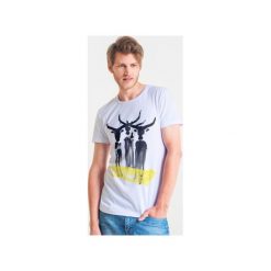 T-shirty męskie: BUFFALO – t-shirt męski biały
