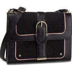 Torebka ELISABETTA FRANCHI - BS-62A-87E2 Nero/Rosa Antico 698. Czarne listonoszki damskie marki Elisabetta Franchi, ze skóry ekologicznej. W wyprzedaży za 609,00 zł.