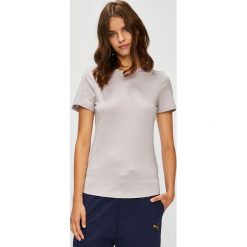 Reebok - Top. Fioletowe topy damskie Reebok, s, bez wzorów, z bawełny, z okrągłym kołnierzem. W wyprzedaży za 69,90 zł.