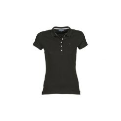 Koszulki polo z krótkim rękawem Tommy Hilfiger NEW CHIARA STR PQ POLO SS. Czarne koszulki damskie TOMMY HILFIGER, s, bez wzorów, polo, z krótkim rękawem. Za 198,56 zł.