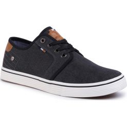 Tenisówki WRANGLER - Odyssey Derby WM01040A Black 062. Czarne półbuty męskie Wrangler, bez wzorów, z gumy, bez zapięcia. Za 199,00 zł.