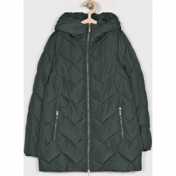 Geox - Kurtka. Szare kurtki damskie Geox, z materiału, z kapturem. Za 849,90 zł.