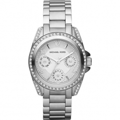 Zegarek kwarcowy "Blair" w kolorze srebrnym. Szare, analogowe zegarki damskie Michael Kors, srebrne. W wyprzedaży za 560,95 zł.