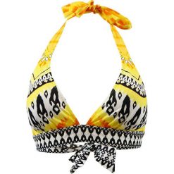 Biustonosz bikini "Cavalaire" w kolorze żółto-czarno-białym. Żółte bikini marki Val d´Azur. W wyprzedaży za 173,95 zł.