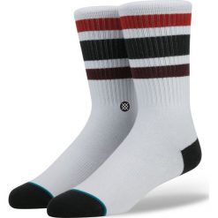 Skarpety Stance Uncommon Solids Boyd 3 (M526C16BOY-WHITE/RED). Białe skarpetki męskie marki Stance, z elastanu. Za 31,99 zł.