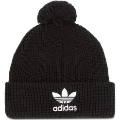 Czapka adidas - Pom Pom Beanie D98942 Black. Czarne czapki damskie Adidas, z materiału. Za 99,95 zł.