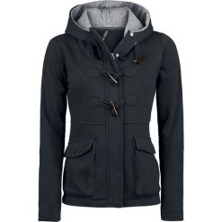 Bluzy damskie: Forplay Toggle Jacket Bluza z kapturem rozpinana damska czarny