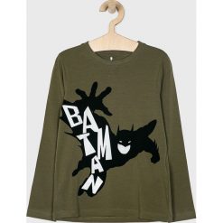 Name it - Longsleeve dziecięcy Batman 122-152 cm. Zielone t-shirty chłopięce Name it, z nadrukiem, z elastanu, z długim rękawem. W wyprzedaży za 39,90 zł.