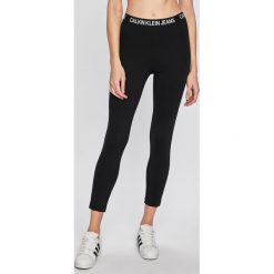 Calvin Klein Jeans - Legginsy. Czarne spodnie damskie Calvin Klein Jeans, s, z elastanu. Za 359,90 zł.
