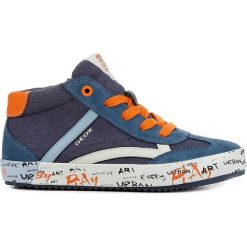 Geox tenisówki do kostki chłopięce Alonisso 32 niebieskie. Niebieskie buty chłopięce sportowe Geox, bez wzorów, eleganckie, na sznurówki. W wyprzedaży za 229,00 zł.