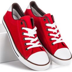 Trampki damskie slip on: Wiązane trampki old school ALANNA