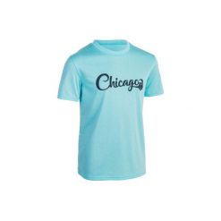 KOSZULKA FAST JR Chicago. Niebieskie bluzki dziewczęce marki TARMAK. Za 29,99 zł.