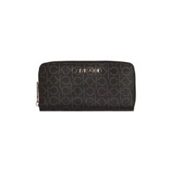 Portfele Calvin Klein Jeans K60K605894 MUST LRG ZIPROUND. Pomarańczowe portfele damskie Calvin Klein Jeans, bez wzorów, z jeansu. Za 248,38 zł.