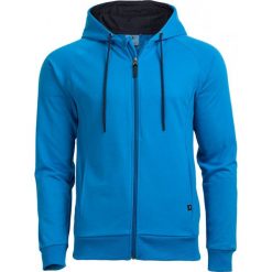 Bluza męska BLM601 - jasny niebieski - Outhorn. Niebieskie bluzy męskie Outhorn, na lato, m, bez wzorów, z poliesteru, z kapturem, bez rękawów, bez kaptura. W wyprzedaży za 49,99 zł.