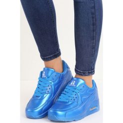 Niebieskie Buty Sportowe Classic Nilda. Pomarańczowe buty sportowe damskie marki Born2be, z materiału. Za 79,99 zł.