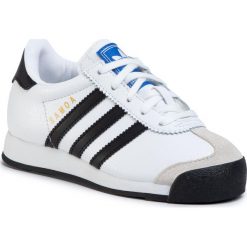 Buty adidas - Samoa C EG3000 Ftwwht/Cblack/Ftwwht. Białe półbuty dziewczęce Adidas, na sznurówki. Za 199,00 zł.