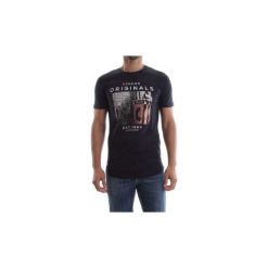 T-shirty z krótkim rękawem Jack Jones 12131770 LEVER. Niebieskie t-shirty męskie Jack & Jones, xl, bez wzorów, bez kołnierzyka, krótkie. Za 46,07 zł.