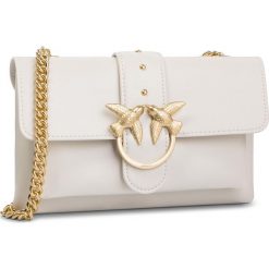 Torebka PINKO - Mini Love Soft Tracolla PE 19 PLTT 1P21AZ Y5EU White I09. Białe torebki klasyczne damskie marki Pinko, bez wzorów, ze skóry, wizytowe, bez dodatków. Za 1129,00 zł.