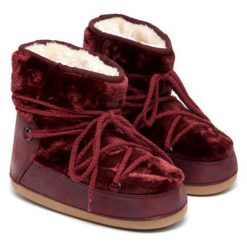 Buty zimowe damskie: Śniegowce w kolorze bordowym