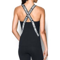 Topy sportowe damskie: Under Armour Koszulka damska Mirror Cross Back Tank czarna r. XS (1298579-001)