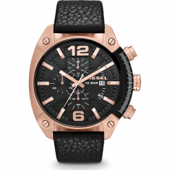Zegarek DIESEL - Overflow DZ4297 Black/Rose Gold. Czarne zegarki męskie Diesel. Za 929,00 zł.