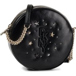 Torebka DKNY - Krescent Canteen Cbo R94EUF47 Blk/Gold BGD. Czarne listonoszki damskie DKNY, bez wzorów, ze skóry, bez dodatków. W wyprzedaży za 639,00 zł.