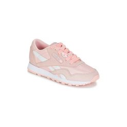 Buty Dziecko Reebok Classic CL NYLON. Różowe trampki dziewczęce Reebok Classic, bez wzorów, z nylonu, bez zapięcia. Za 239,00 zł.