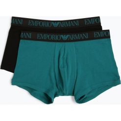 Emporio Armani - Obcisłe bokserki męskie pakowane po 2 szt., czarny. Czarne bokserki męskie marki Emporio Armani, bez wzorów. Za 199,95 zł.