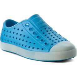 Trampki NATIVE - Jefferson Glow 13100103-8493 Wave Blue/Glow. Niebieskie trampki dziewczęce marki Native, z gumy. W wyprzedaży za 139,00 zł.