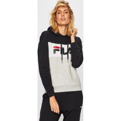 Fila - Bluza. Czarne bluzy damskie Fila, s, bez wzorów, z bawełny, bez rękawów, z kapturem. Za 319,90 zł.