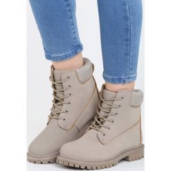Buty zimowe damskie: Szare Traperki Jerkilly