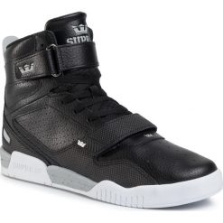 Sneakersy SUPRA - Breaker 05893-071-M Black/Lt Grey/White. Czarne sneakersy męskie Supra, bez wzorów, ze skóry, bez zapięcia. Za 499,00 zł.