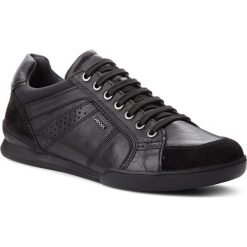 Półbuty GEOX - U Kristof A U620EA 01J22 C9999 Black. Czarne półbuty skórzane męskie Geox. W wyprzedaży za 349,00 zł.
