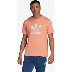 Adidas Originals Trefoil Koszulka Beżowy Pomarańczowy. Pomarańczowe podkoszulki męskie adidas Originals, s, z nadrukiem, z bawełny, z krótkim rękawem. Za 111,95 zł.