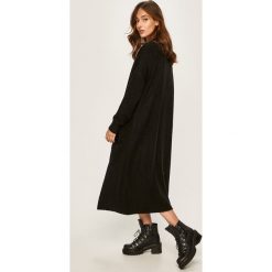 Answear - Kardigan. Czarne swetry damskie ANSWEAR, s, bez wzorów, z elastanu. W wyprzedaży za 99,90 zł.