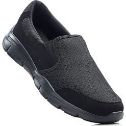 Buty wsuwane z pianką youfoam bonprix czarny. Czarne buty sportowe męskie bonprix, bez zapięcia. Za 99,99 zł.