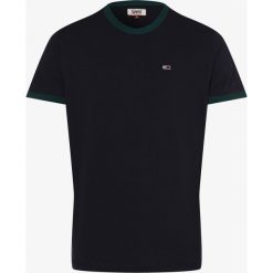 Tommy Jeans - T-shirt męski, niebieski. Niebieskie t-shirty męskie Tommy Jeans, m, bez wzorów, z bawełny, sportowe, z kontrastowym kołnierzykiem. Za 179,95 zł.