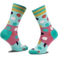 Skarpety Wysokie Unisex HAPPY SOCKS - ATBDB27-7000 Kolorowy. Szare skarpetki damskie Happy Socks, bez wzorów, z elastanu. Za 47,90 zł.