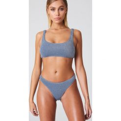 Stroje dwuczęściowe damskie: NA-KD Swimwear Dół bikini Sparkle Sporty – Blue