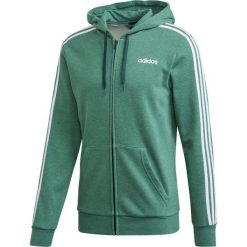 Bluza adidas Essentials 3Stripes FM6090. Zielone bluzy męskie Adidas, m, w paski, z bawełny, klasyczne, z kapturem, bez rękawów, z kapturem. Za 219,00 zł.