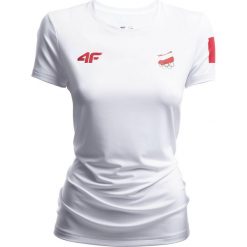 T-shirty damskie: Koszulka funkcyjna damska Polska Pyeongchang 2018 TSDF900 – biały