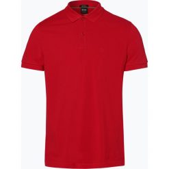 BOSS Athleisure - Męska koszulka polo – Piro, czerwony. Czerwone koszulki męskie BOSS Athleisure, xl, bez wzorów, z bawełny, klasyczne, bez rękawów. Za 349,95 zł.